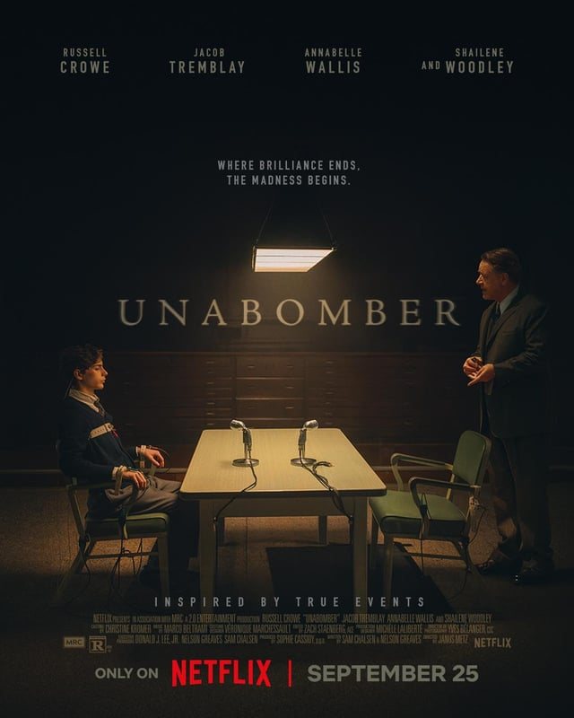 Рассел Кроу зіграє Теда Качинського у фільмі «Unabomber»