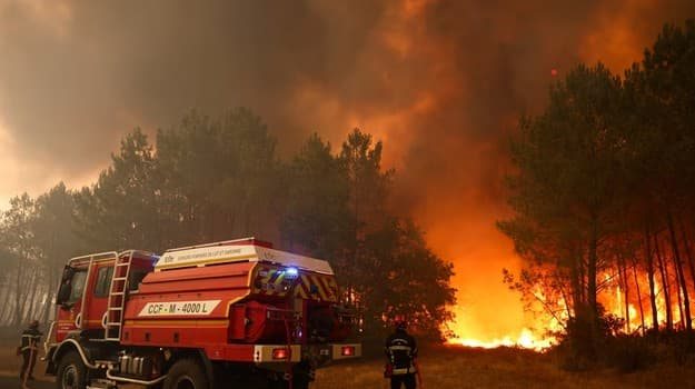 Франція залучає 1500 військових до боротьби з лісовими пожежами в районі Бордо
